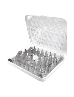 Набор кондитерских насадок 55 шт нержавеющая сталь