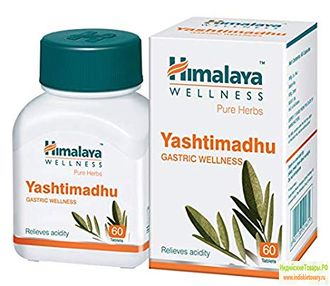 &quot;ЯШТИМАДХУ&quot;- лечение жкт, 60 таб, производитель Хималая; Yashtimadhu, 60 tabs, Himalaya