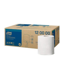 Полотенца бумажные в рулонах Tork Reflex М4 1-слойные 6 рулонов по 270 метров (артикул производителя 120000)