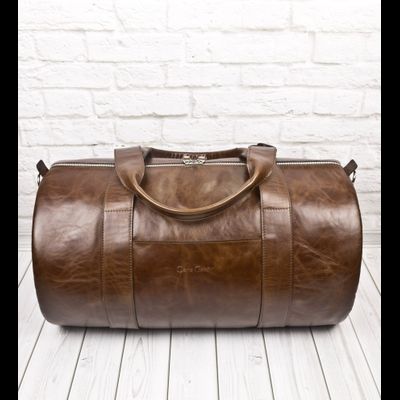 Кожаная дорожная сумка Faenza Premium brown (арт. 
4033-02)