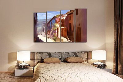 Модульная картина "Прекрасные улочки"