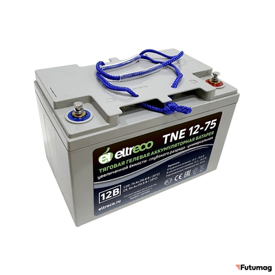 Тяговый аккумулятор Eltreco TNE12-75 (12V60A/H C3)