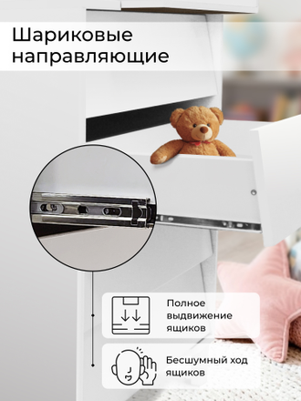 Пеленальный комод Sweet Baby Dante, Белый / Белый