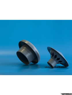 Зонт канализационный вентиляционный Политэк 50 110 серый