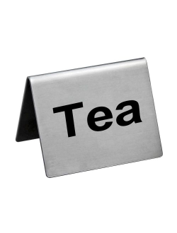 Табличка "Tea"  50*40 мм. горизонтальная, нерж. /1/