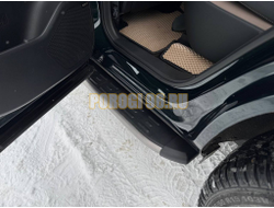 Пороги алюминиевые с пластиковой накладкой (карбон серые) 1720 мм ТСС для Tenet T8 4WD 2025-