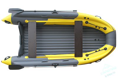 Лодка ПВХ Angler SKAT Тритон 390NDFi с Интегрированным фальшбортом