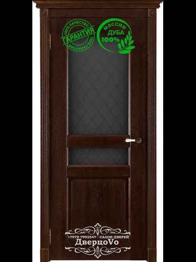 ОКА Беларусь. МАССИВ ДУБА/ ВИКТОРИЯ (калевочная)/ АНТИЧНЫЙ ОРЕХ/ ПОЛОТНО ОСТЕКЛЕННОЕ