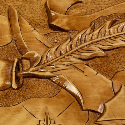 Нарды резные ручной работы "Парусник"