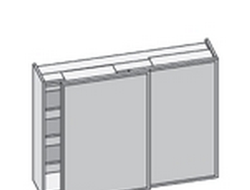 Шкаф с раздвижными створками ALU С01