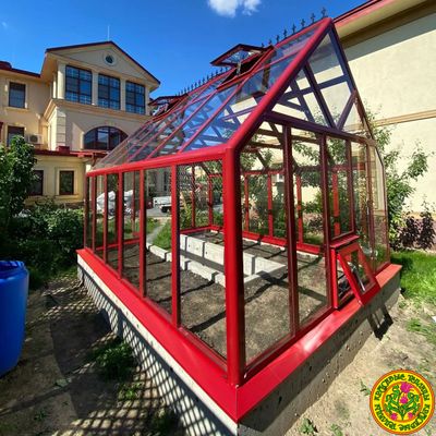 Теплица из стекла и алюминия ЧЕСТЕРФИЛД КЛАССИК размером 4000 х 3000 мм