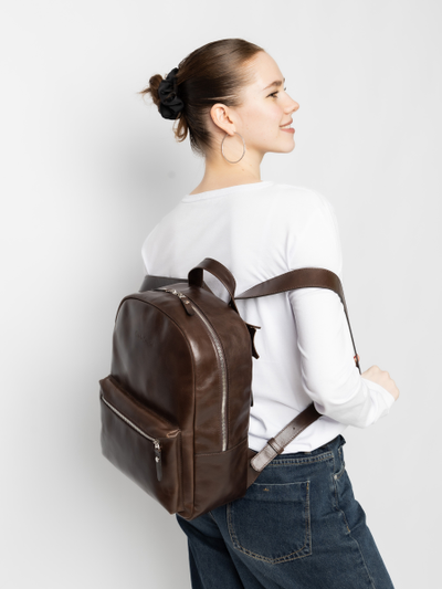 Женский кожаный рюкзак Albiate brown (арт. 3103-02)