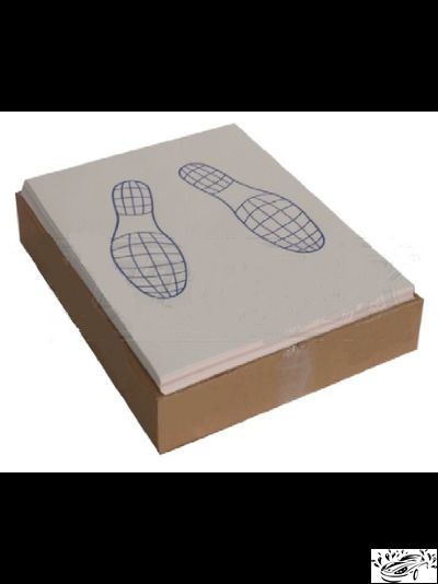 Автоковрик бумажный Двухслойный "СЛЕДЫ НОГ"