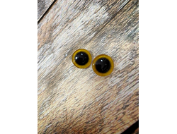 Глазки  жёлтые Y14_1.  1 пара - 2 шт.