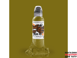 Краска World Famous Tattoo Ink Green Beret 1/2 oz Срок годности 11.2025г
