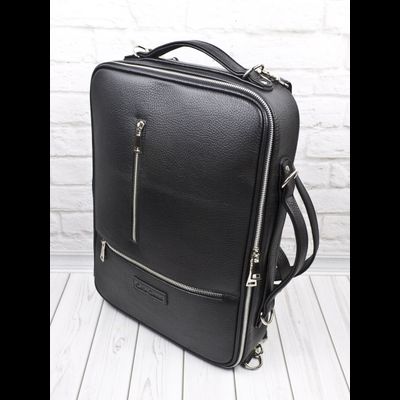 Кожаная сумка-рюкзак Castenaso black (арт. 3108-01)