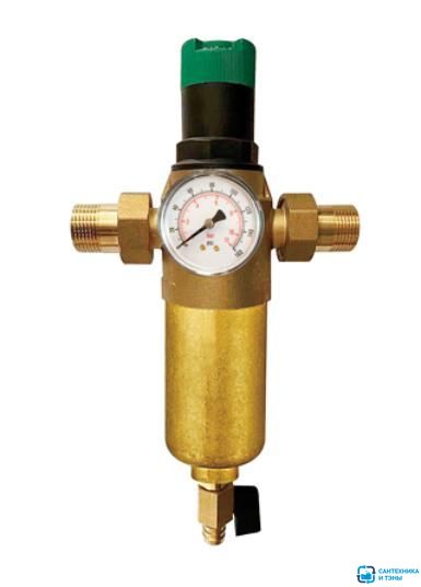 Самопромывной фильтр VIEIR 3/4'' с редуктором латунь в Тамбове
