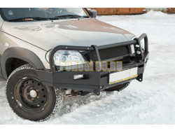 Передний силовой бампер серии Трофи на Chevrolet NIVA 2009-2020 (02.007.03)