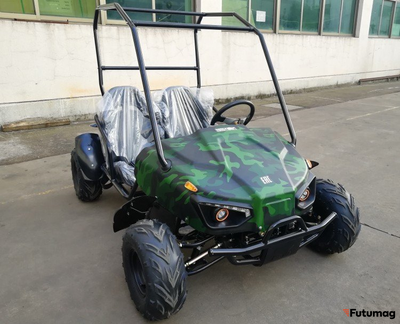 Багги GreenCamel Намиб T009 (60V 1500W 42Ah R7 Дифференциал) Армейский зеленый