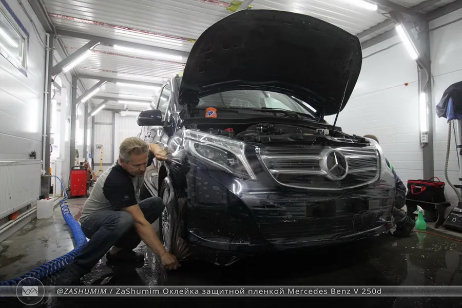 Оклейка защитной пленкой Mercedes Benz V-Class