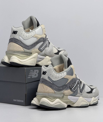 New Balance 9060 Light Grey с мехом