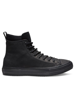 Converse leather full black store