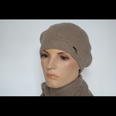 Женский берет из кашемира Vizio Италия 9000 В ореховый