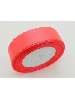 Лента атласная 25 мм, цвет оранжевый арт. 22