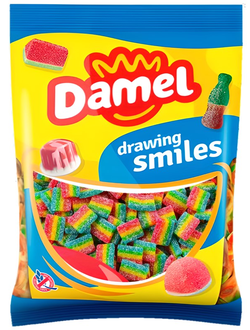 Damel Halal Жев.Мармелад Мини пластинки разноцветные Кислые 1 кг