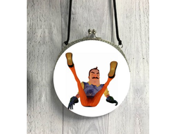 Сумка круглая Привет Сосед/ Hello Neighbor №8