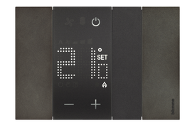 Bticino Living Now комнатный терморегулятор. Рамка металл "Космос". 