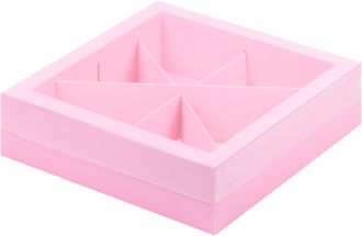 Коробка Ассорти (розовая), 200*200*55мм