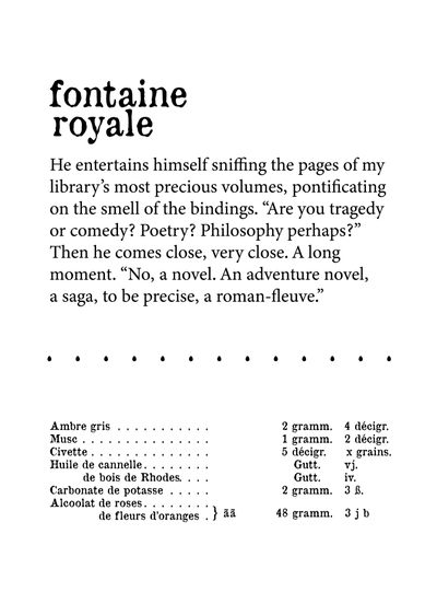 Fontaine Royale духи от Sous le Manteau