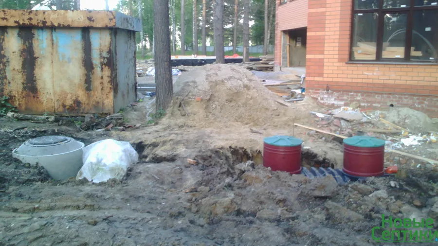 Установка септика Танк-3 (п.Лесная сказка, 2017)