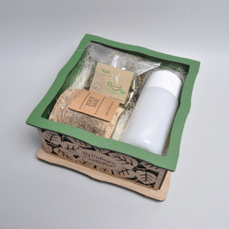 Набор "В берёзовом лесу": увлажнитель, чай, свеча. (ОБРАЗЕЦ) - арт.ev1171.1