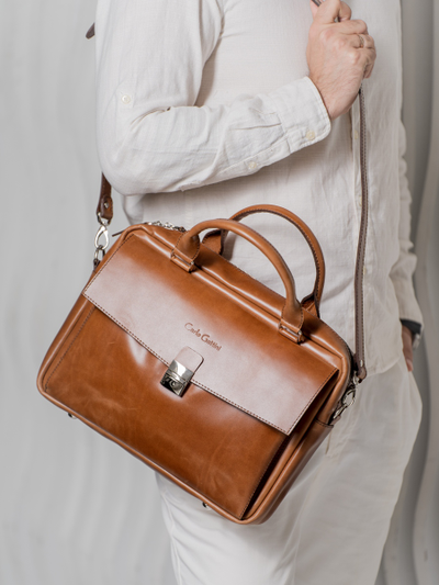 Сумка для ноутбука Terrazzo cognac (арт. 1031-03)