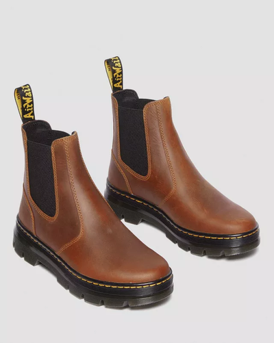 Dr Martens Embury Pull Up Leather Chelsea коричневые