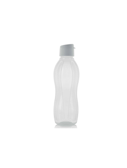 Эко-бутылка 1 л в белом цвете с клапаном