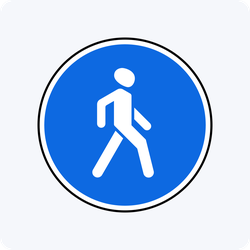 Дорожный знак 4.5.1 Пешеходная дорожка