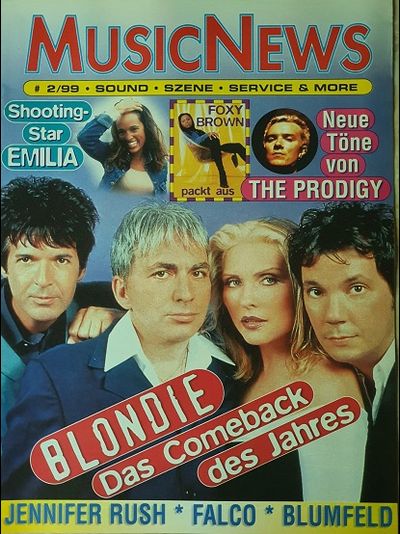 Music News Magazine February 1999 Blondie, Foxy Brown, Иностранные музыкальные журналы, Intpressshop