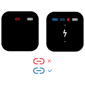 ДЭНАС&shy;Орто. Наличии связи между аппаратом и пультом