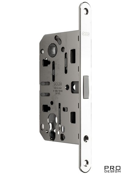 Магнитный замок AGB Mediana Polaris CL под цилиндр, хром