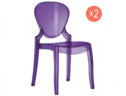 Комплект прозрачных стульев Queen Set 2