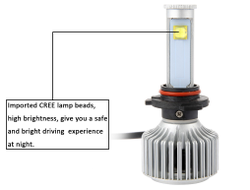 Светодиодная лампа HB4/9006 X7 Led, комплект 2шт