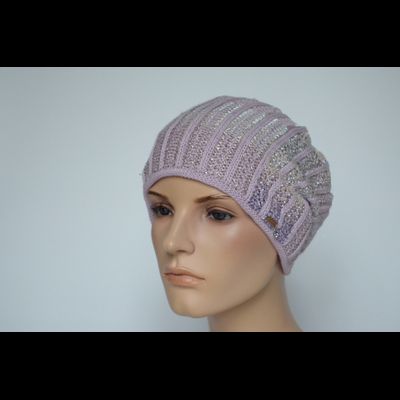 Берет демисезонный женский Vizio Италия 7046 лиловый