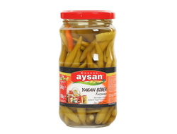 Перчики жгучие зеленые, aysan, 340 гр
