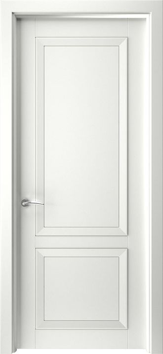 Межкомнатная дверь "АВАНГАРД 2" эмаль белая (глухая)