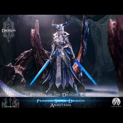 Принцесса-дракон Анастасия (серебряная) - Коллекционная ФИГУРКА 1/6 scale Dragon Princess - Silver Dragon Anastasia (WS019A) - WAR STORY