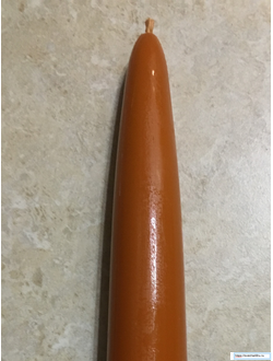 Свеча оранжевая Алтарная малая (до 9ч. горения).