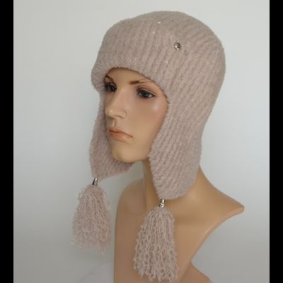 Женская шапка ушанка с кисточками Италия Vizio 9008 UOL